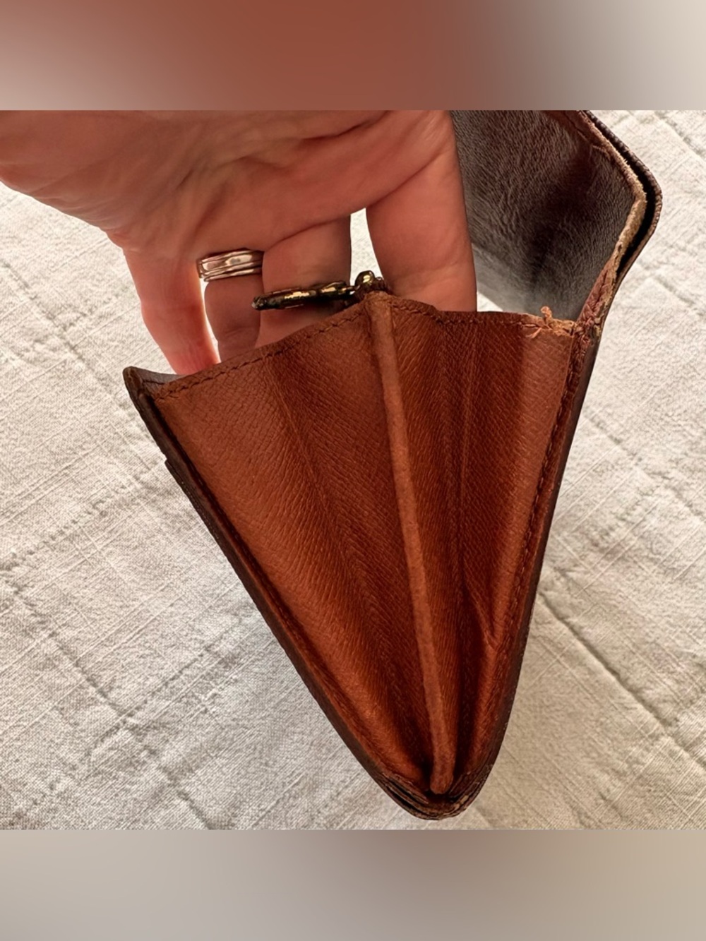 Louis Vuitton Brown Monogram Chain Wallet Crossbody - Picture 7 of 11